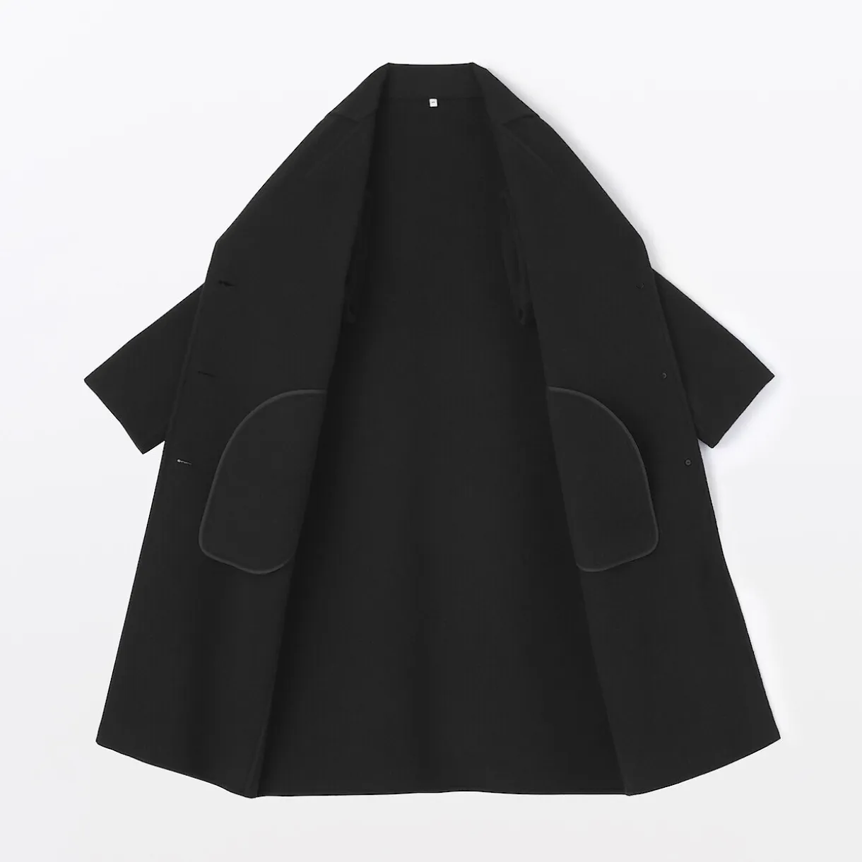 Manteau Chesterfield en mélange de laine mérinos pour femme