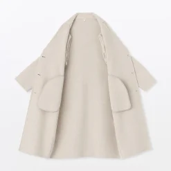 Manteau Chesterfield en mélange de laine mérinos pour femme