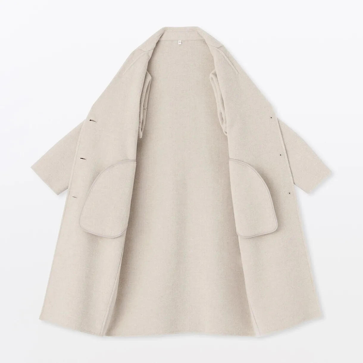 Manteau Chesterfield en mélange de laine mérinos pour femme