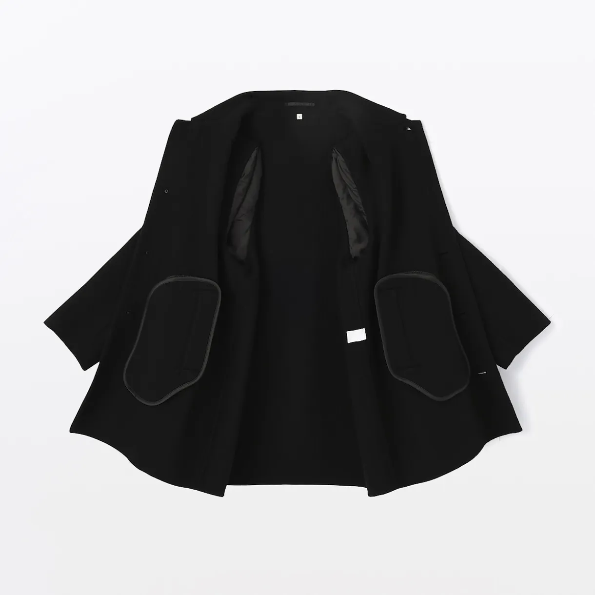 Manteau droit en cachemire recyclé pour homme