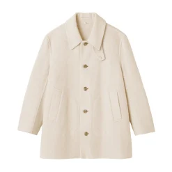 Manteau droit en cachemire recyclé pour homme