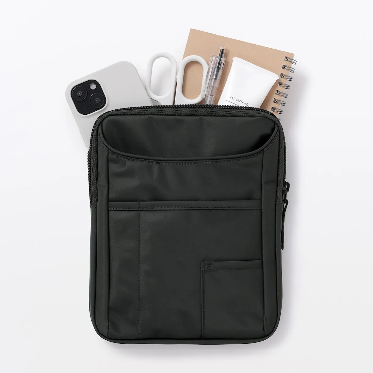 Mini‐sacoche à bandoulière déperlante avec porte‐stylo