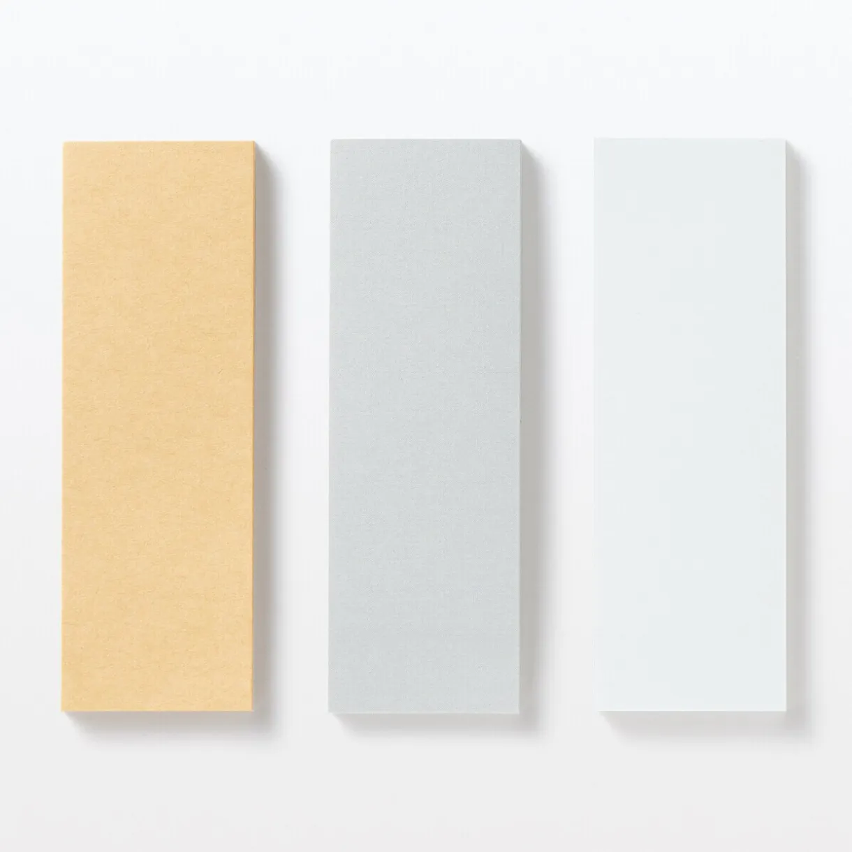 Notes autocollantes entièrement adhésives en papier kraft - Unies, lot de 2
