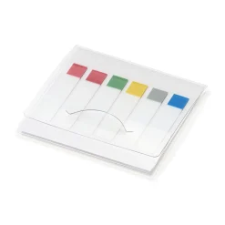 Notes autocollantes indexées transparentes - 6 mm, lot de 2