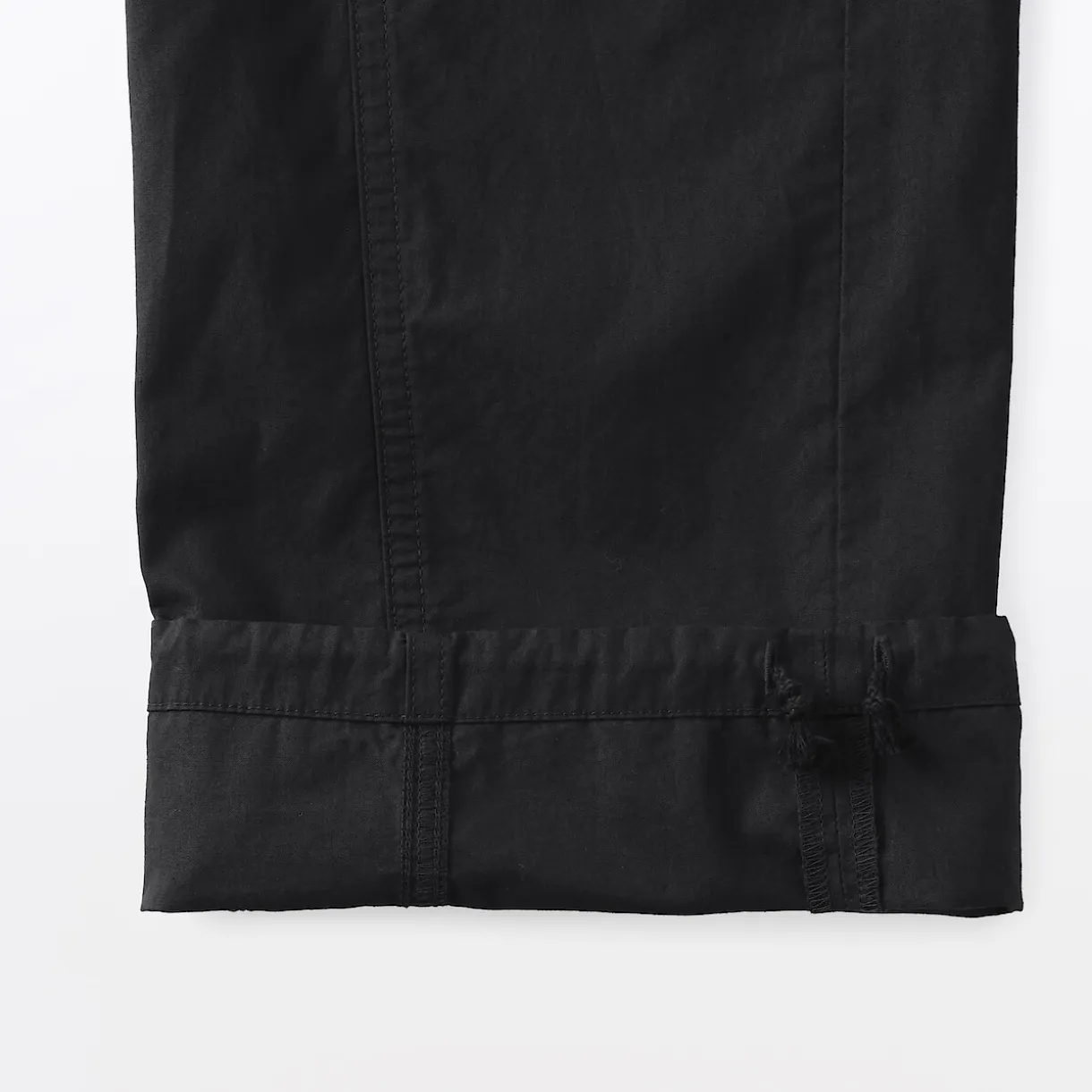 Pantalon à cordon de serrage en toile de coton léger pour femme