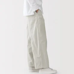 Pantalon à cordon de serrage en toile de coton léger pour femme