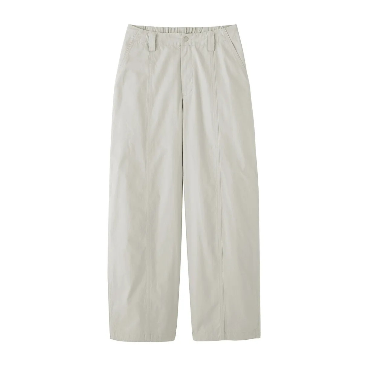 Pantalon à cordon de serrage en toile de coton léger pour femme
