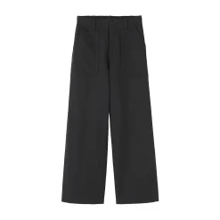 Pantalon avec motif de chevrons en coton pour femme