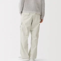 Pantalon cargo à coupe Easy Fit en toile de coton léger pour homme
