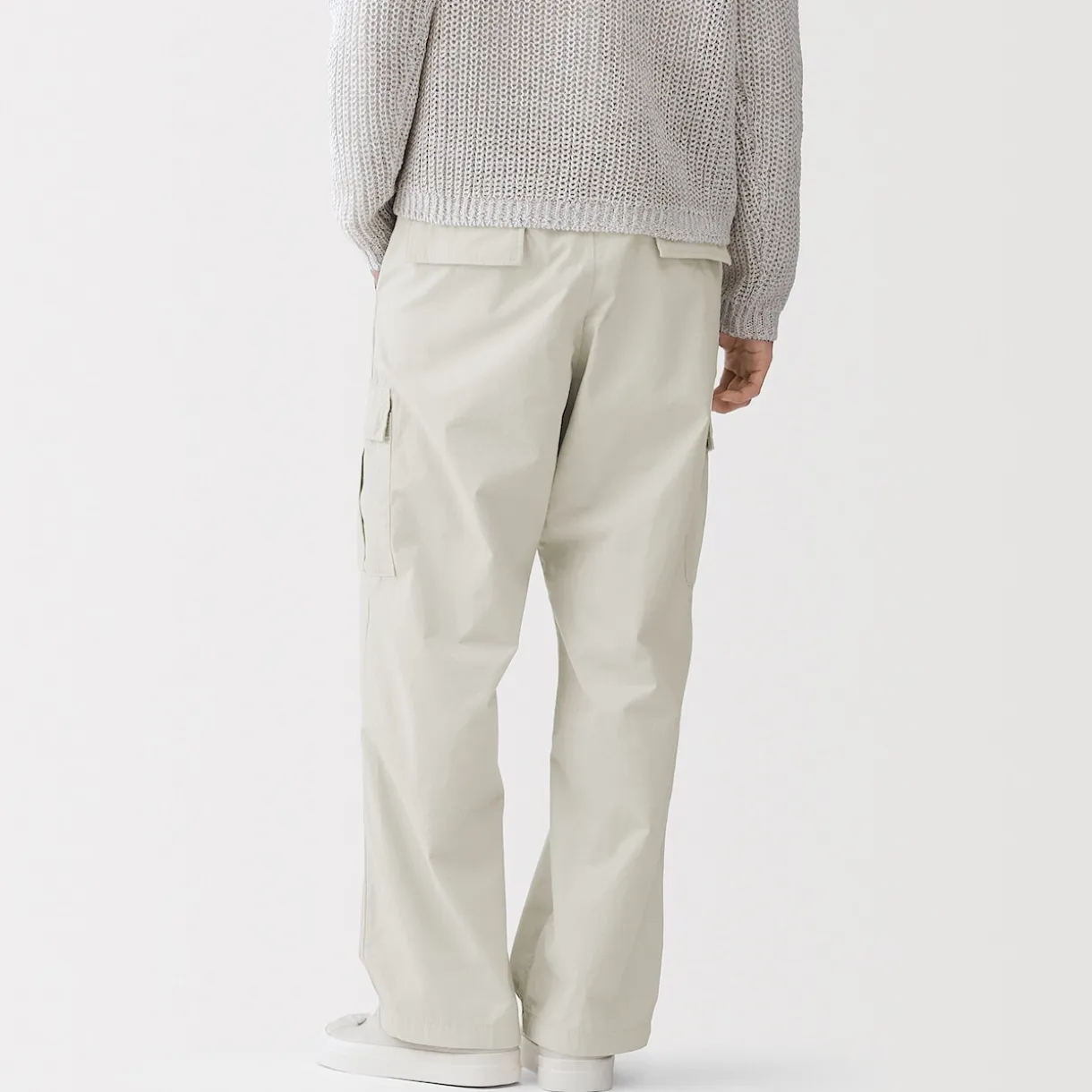 Pantalon cargo à coupe Easy Fit en toile de coton léger pour homme