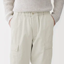 Pantalon cargo à coupe Easy Fit en toile de coton léger pour homme