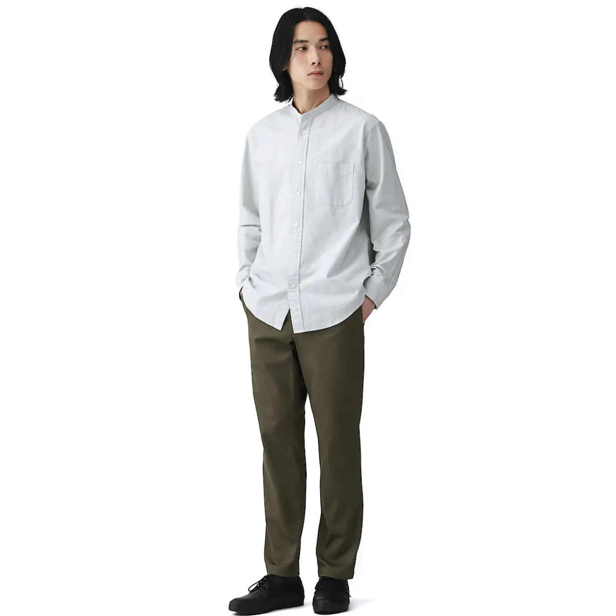 Pantalon Chino en coton stretch coupe slim pour homme