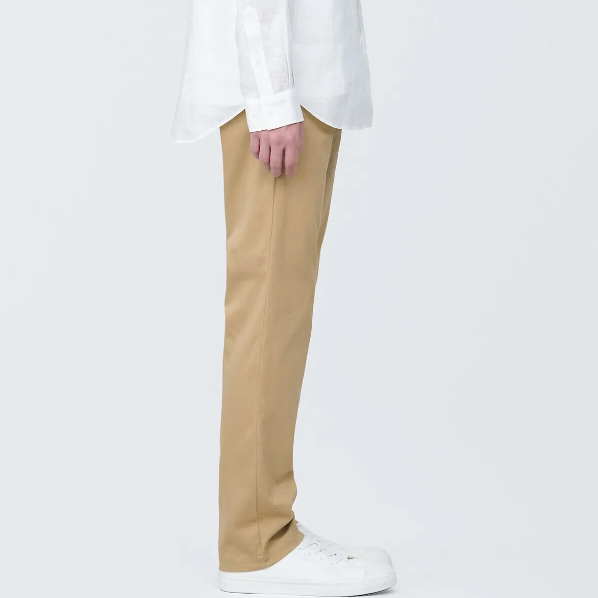 Pantalon Chino long en coton stretch coupe slim pour homme