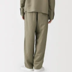 Pantalon confortable en lin et lyocell pour homme