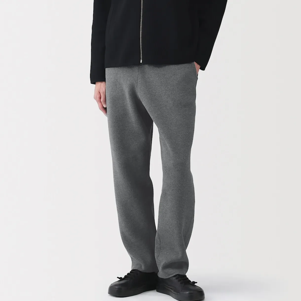 Pantalon confortable en maille côtelée Milano de coton pour homme