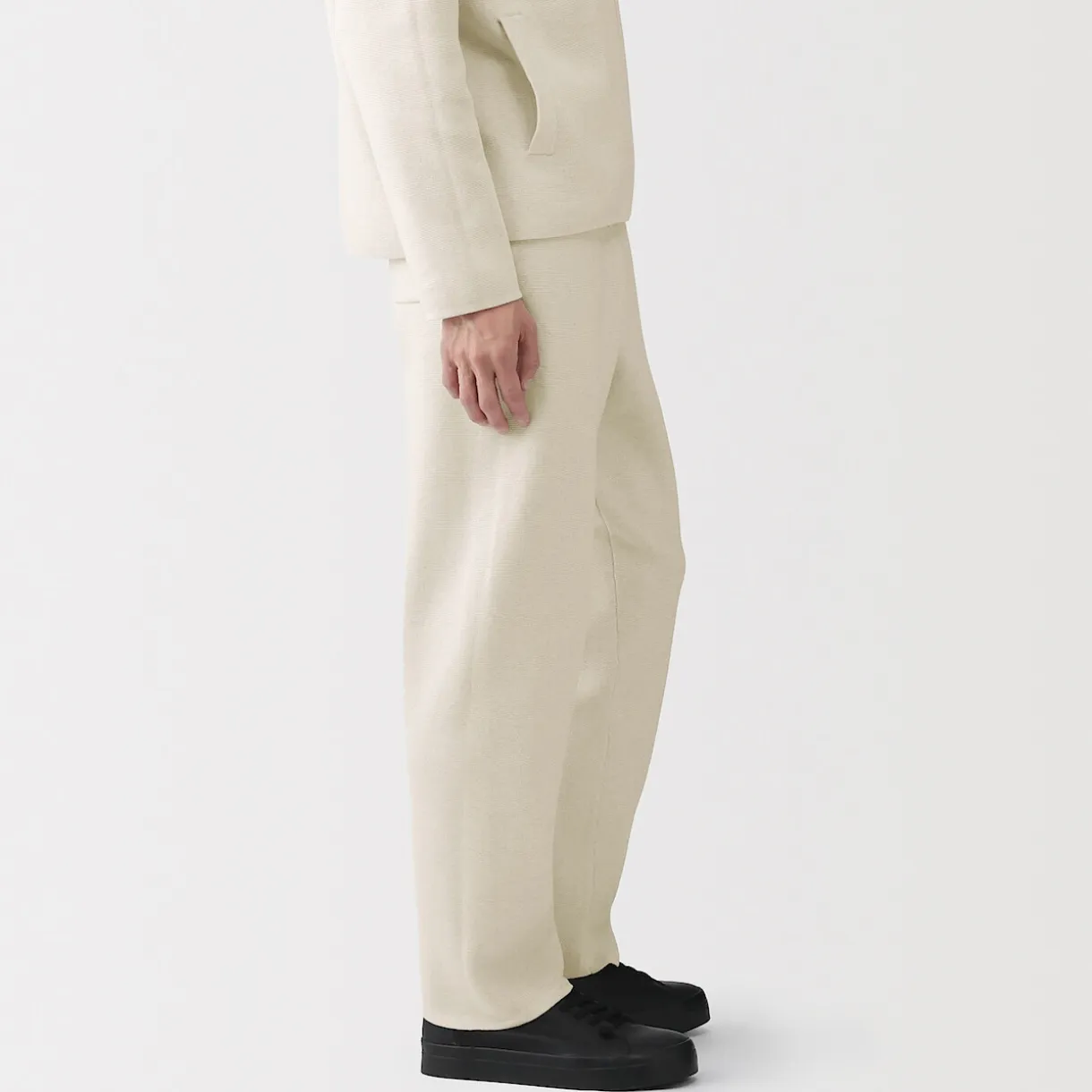 Pantalon confortable en maille côtelée Milano de coton pour homme