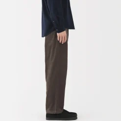 Pantalon confortable en velours côtelé pour homme