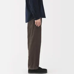 Pantalon confortable en velours côtelé pour homme