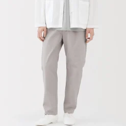 Pantalon coupe confortable en coton lavé pour homme