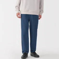 Pantalon coupe confortable en denim lavé pour homme ‐ Indigo