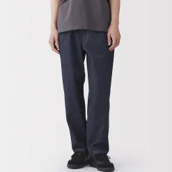 Pantalon coupe confortable en denim lavé pour homme ‐ Indigo