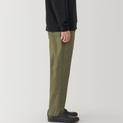 Pantalon coupe confortable en coton lavé pour homme