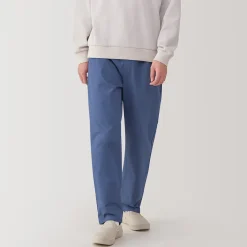 Pantalon coupe confortable en coton lavé pour homme