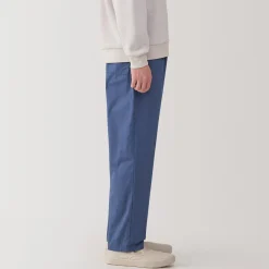 Pantalon coupe confortable en coton lavé pour homme