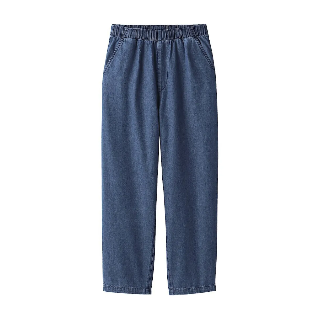 Pantalon coupe confortable en denim de coton pour femme