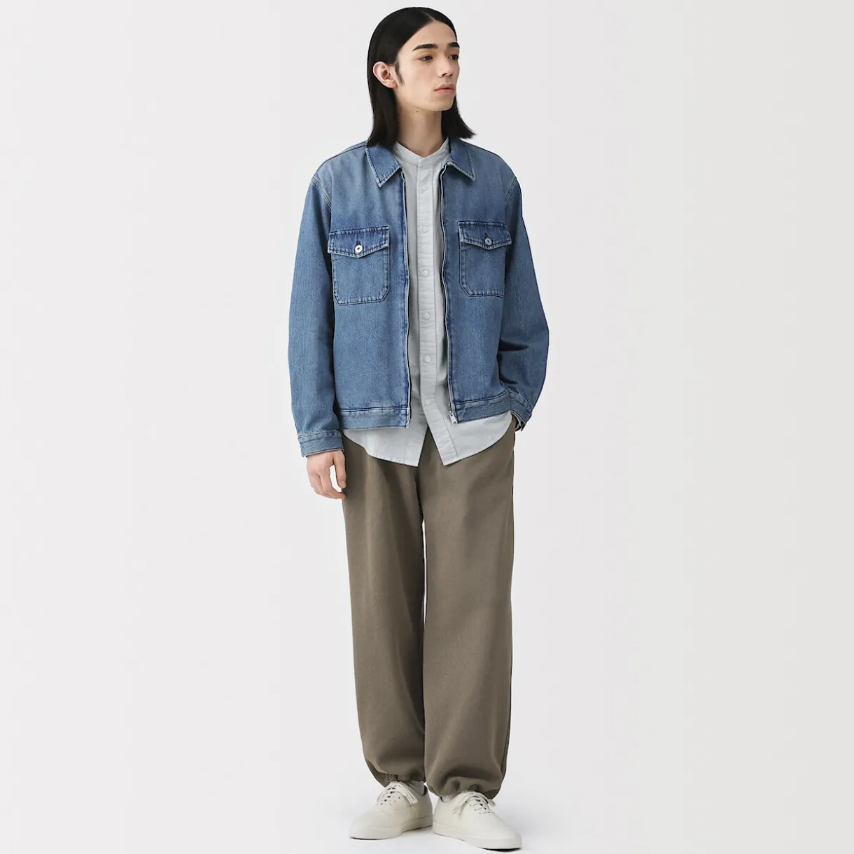 Pantalon de jogging à ourlet ouvert et à double tricot pour homme