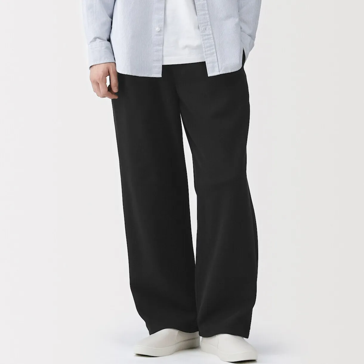Pantalon de jogging à ourlet ouvert et à double tricot pour homme