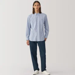 Pantalon en denim en mélange de fibres Washi pour homme