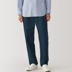 Pantalon en denim en mélange de fibres Washi pour homme