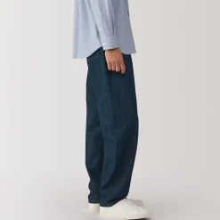 Pantalon en denim en mélange de fibres Washi pour homme