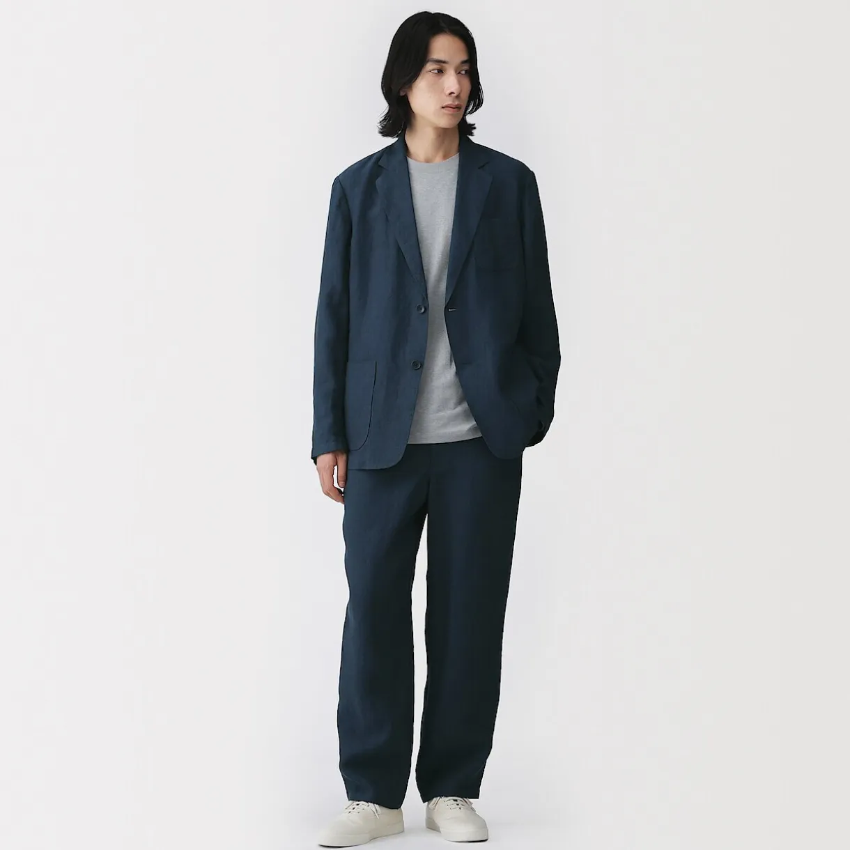 Pantalon en lin lavé pour homme