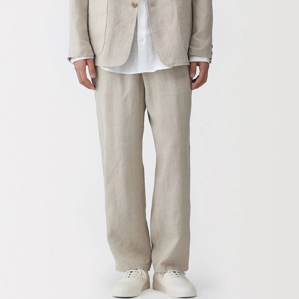 Pantalon en lin lavé pour homme