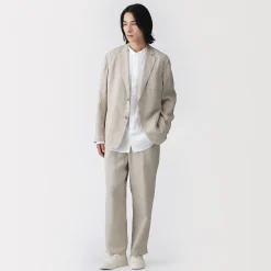 Pantalon en lin lavé pour homme