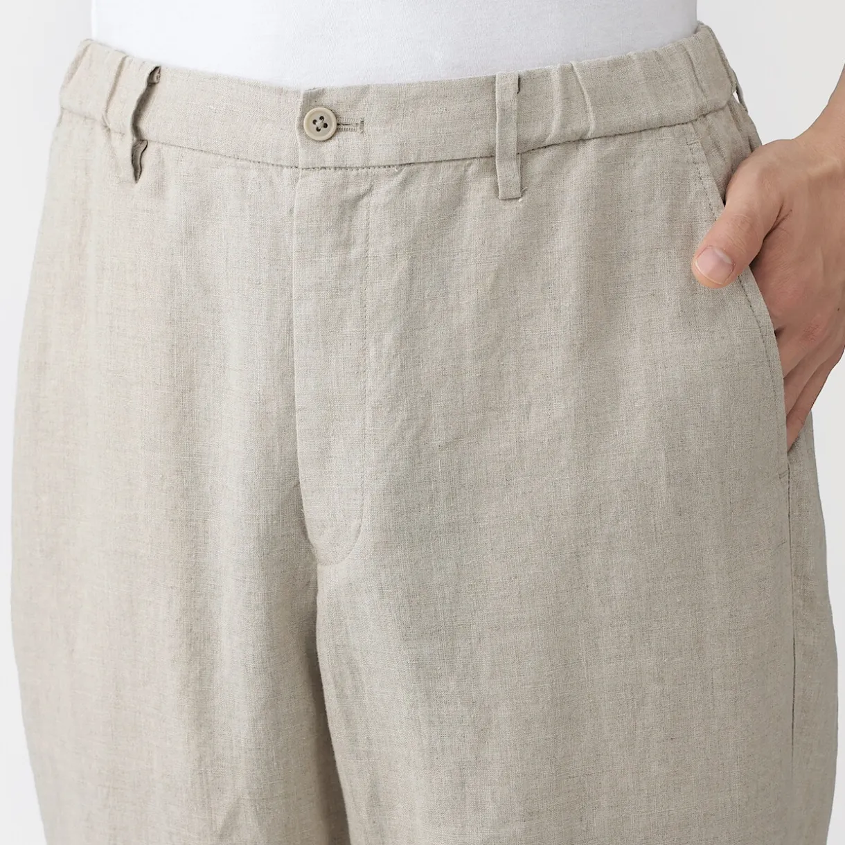 Pantalon en lin lavé pour homme