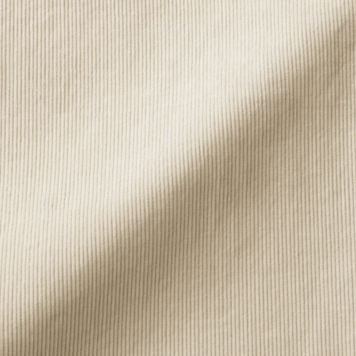Pantalon large à plis en velours côtelé mélangé kapok pour femme
