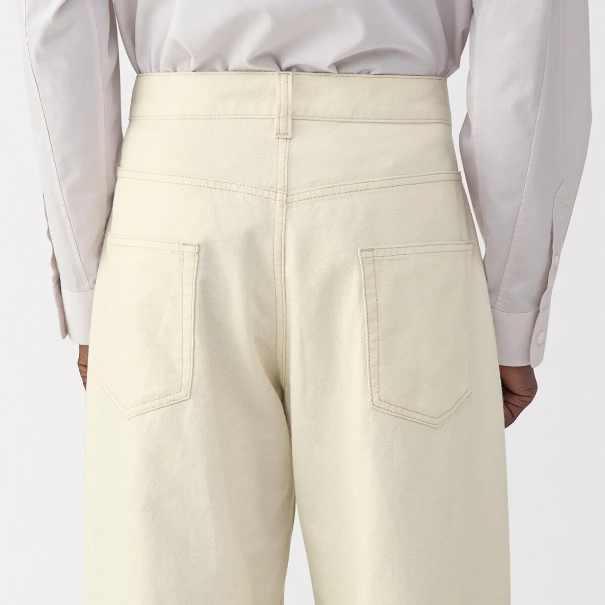 Pantalon large en washi sergé pour homme