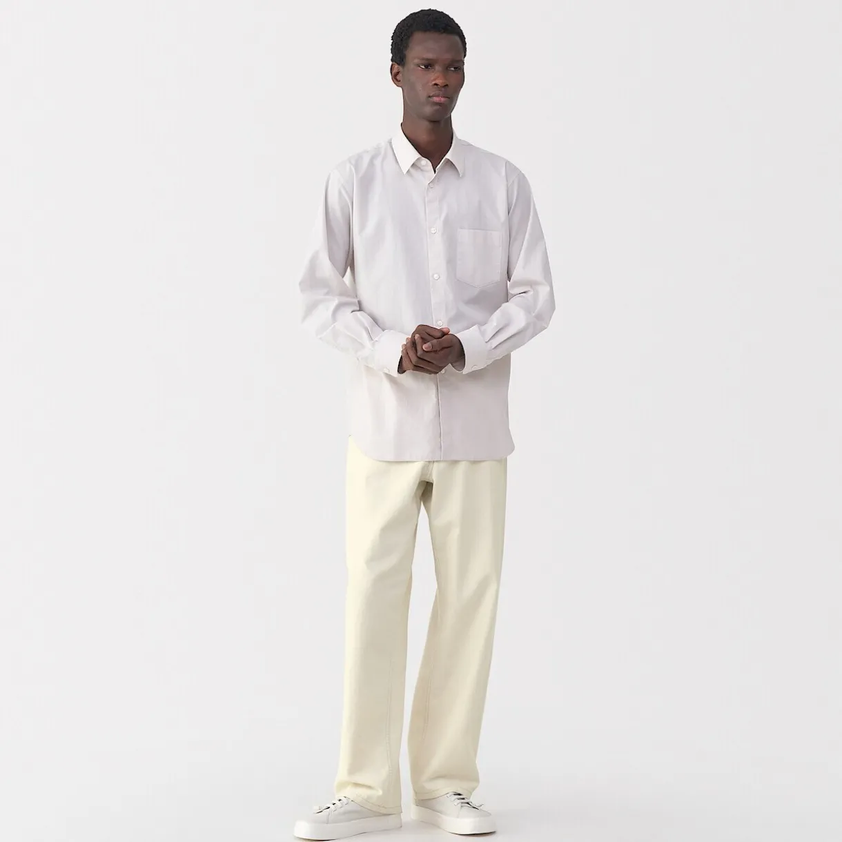 Pantalon large en washi sergé pour homme