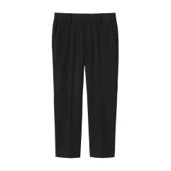 Pantalon plissé ajusté en stretch brossé pour homme