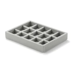 Plateau à bijoux 15 compartiments L16X P12X H2.5cm