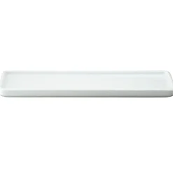 Plateau en porcelaine blanche