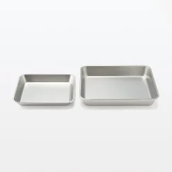 Plateau rectangulaire en acier inoxydable L