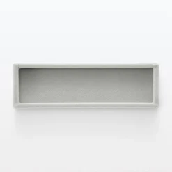 Plateau étroit en velours pour accessoires L5X P16.5X H2cm