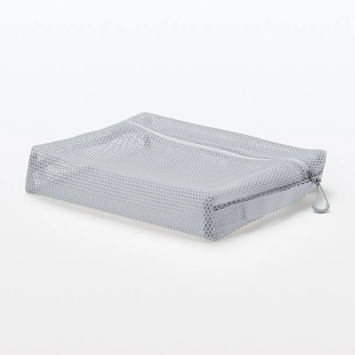 Pochette en maille polyester - Grande, Gris