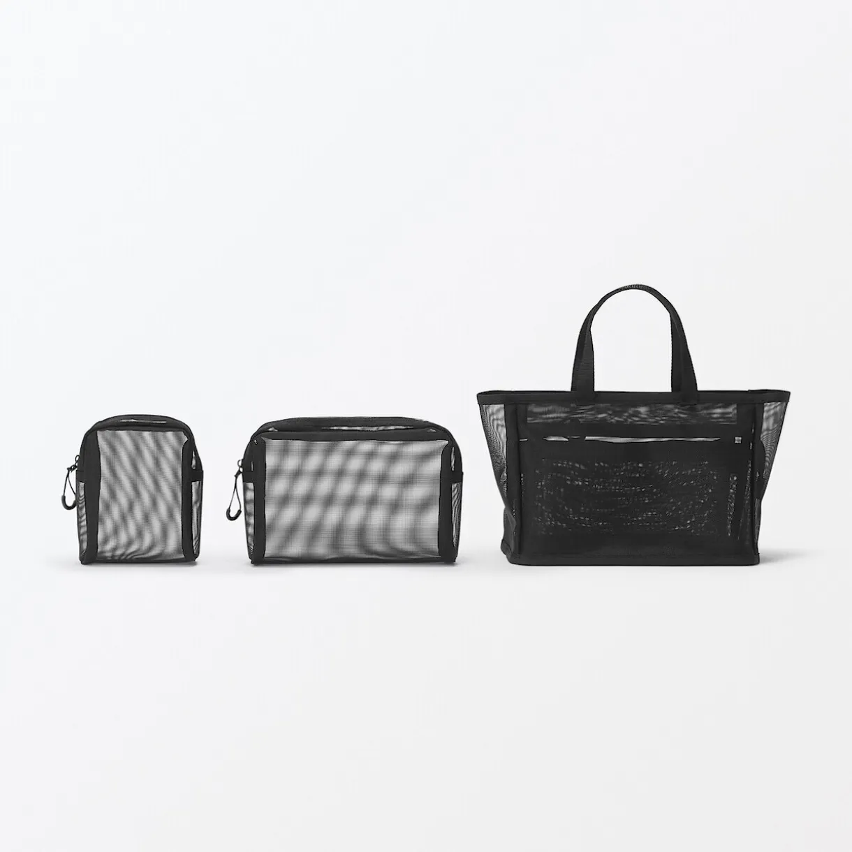 Pochette en nylon filet à fermeture éclair - Petite taille