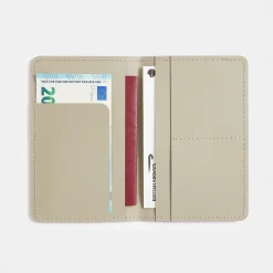 Porte‐passeport en cuir recyclé - Grigio Cenere