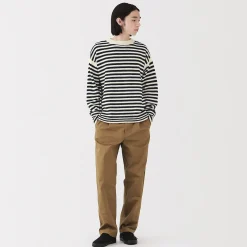 Pull à col rond en laine des Andes à grosses mailles pour homme